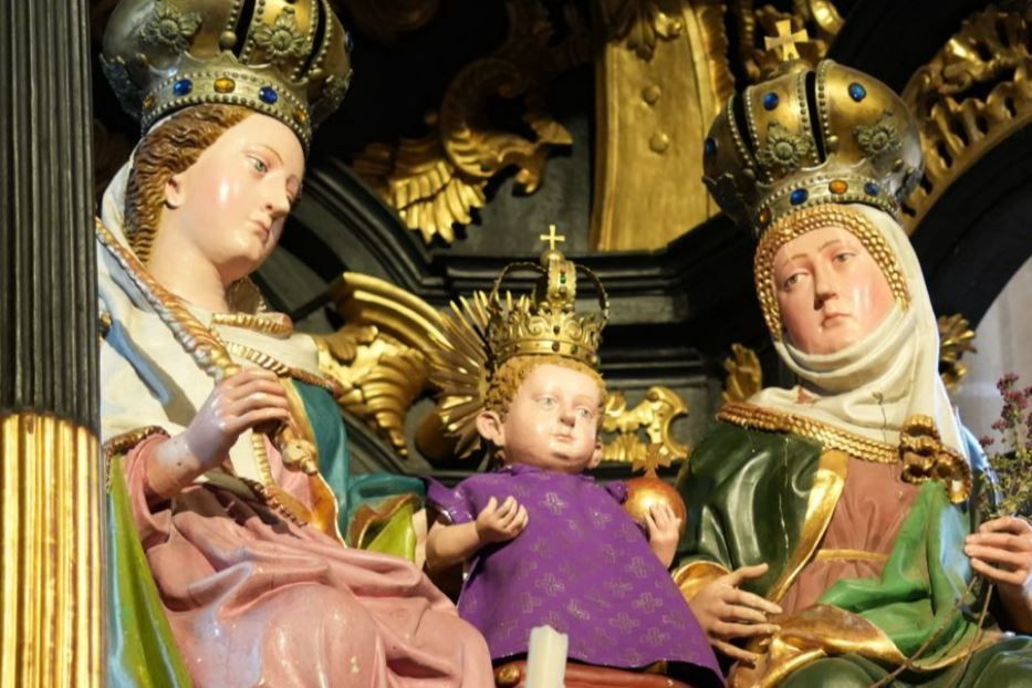 Il trittico di Maria con Gesù e Sant'Anna nella chiesa di Annaberg