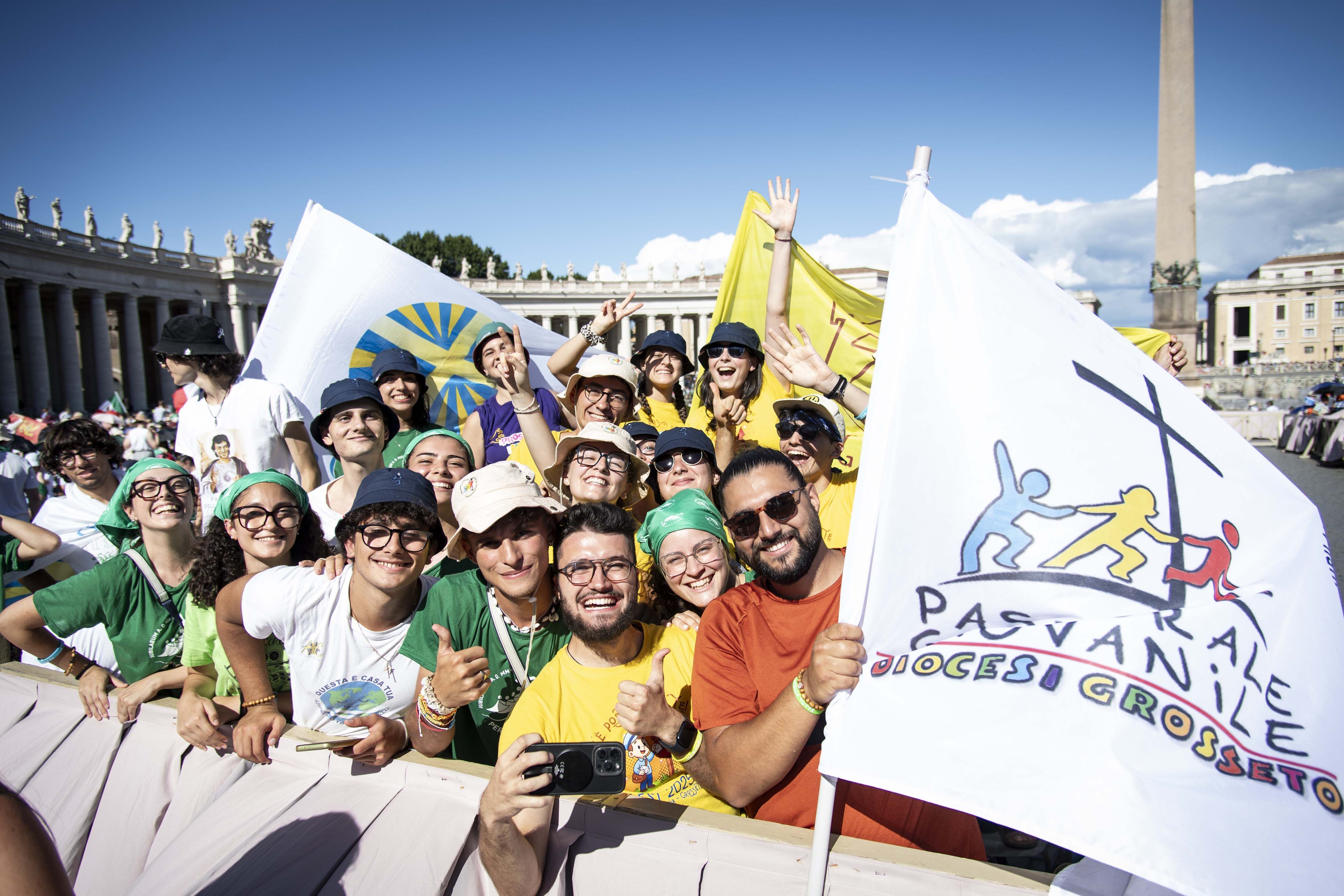 Un gruppo italiano al Giubileo dei giovani
lo scorso luglio / SICILIANI