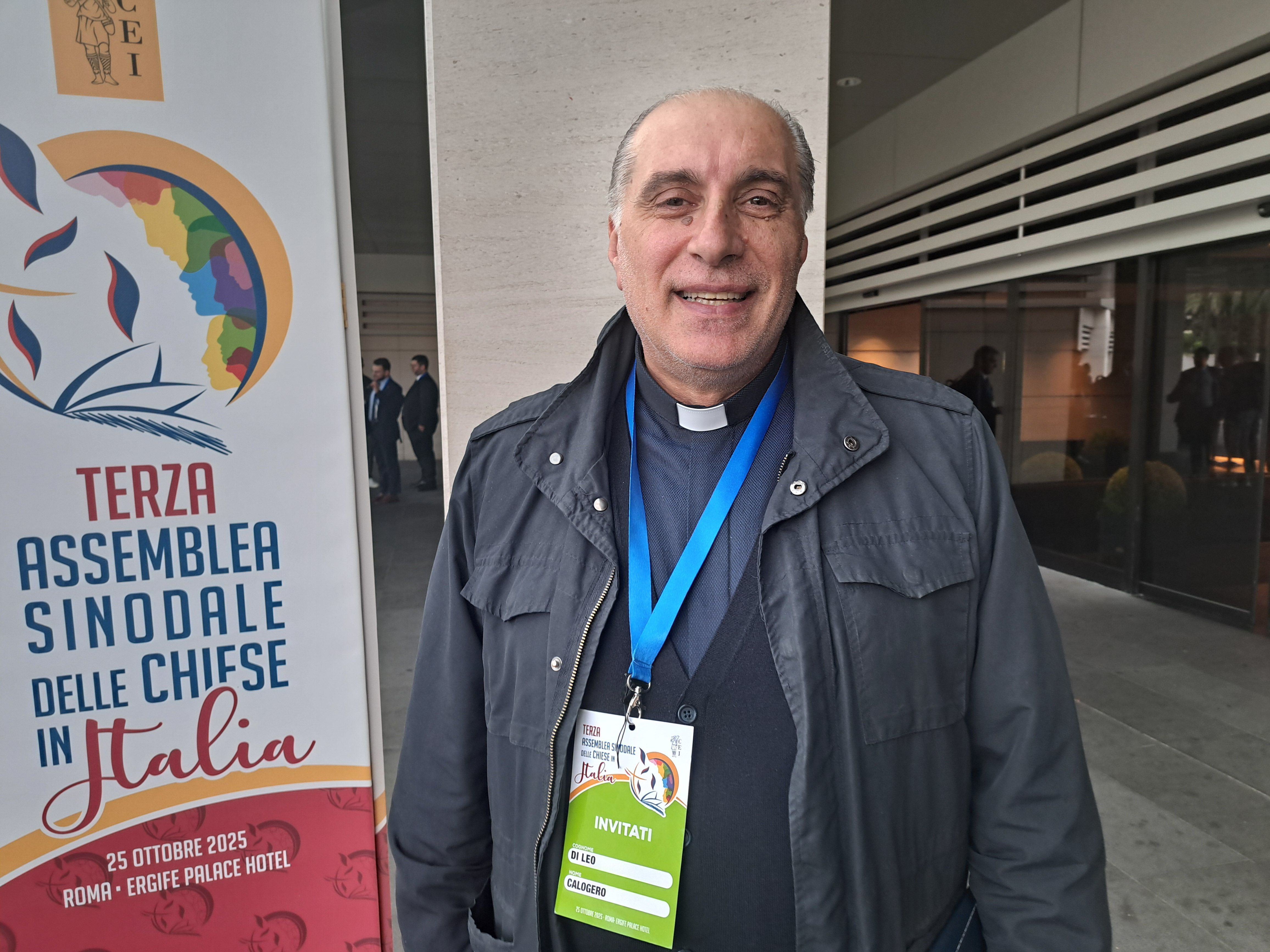 don Calogero Di Leo, delegato della diocesi di Perugia e moderatore