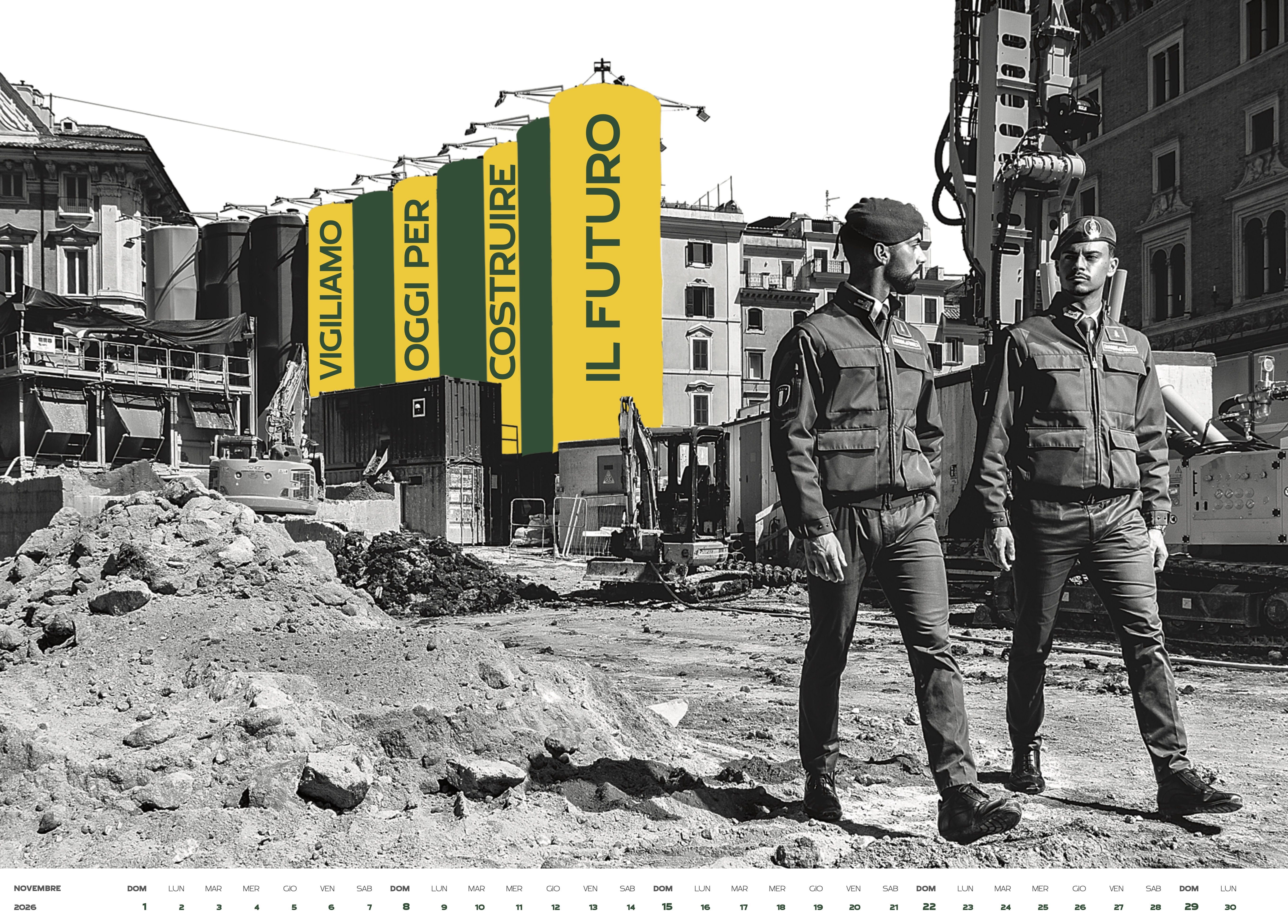 Il mese di novembre del calendario 2026 della Guardia di Finanza.