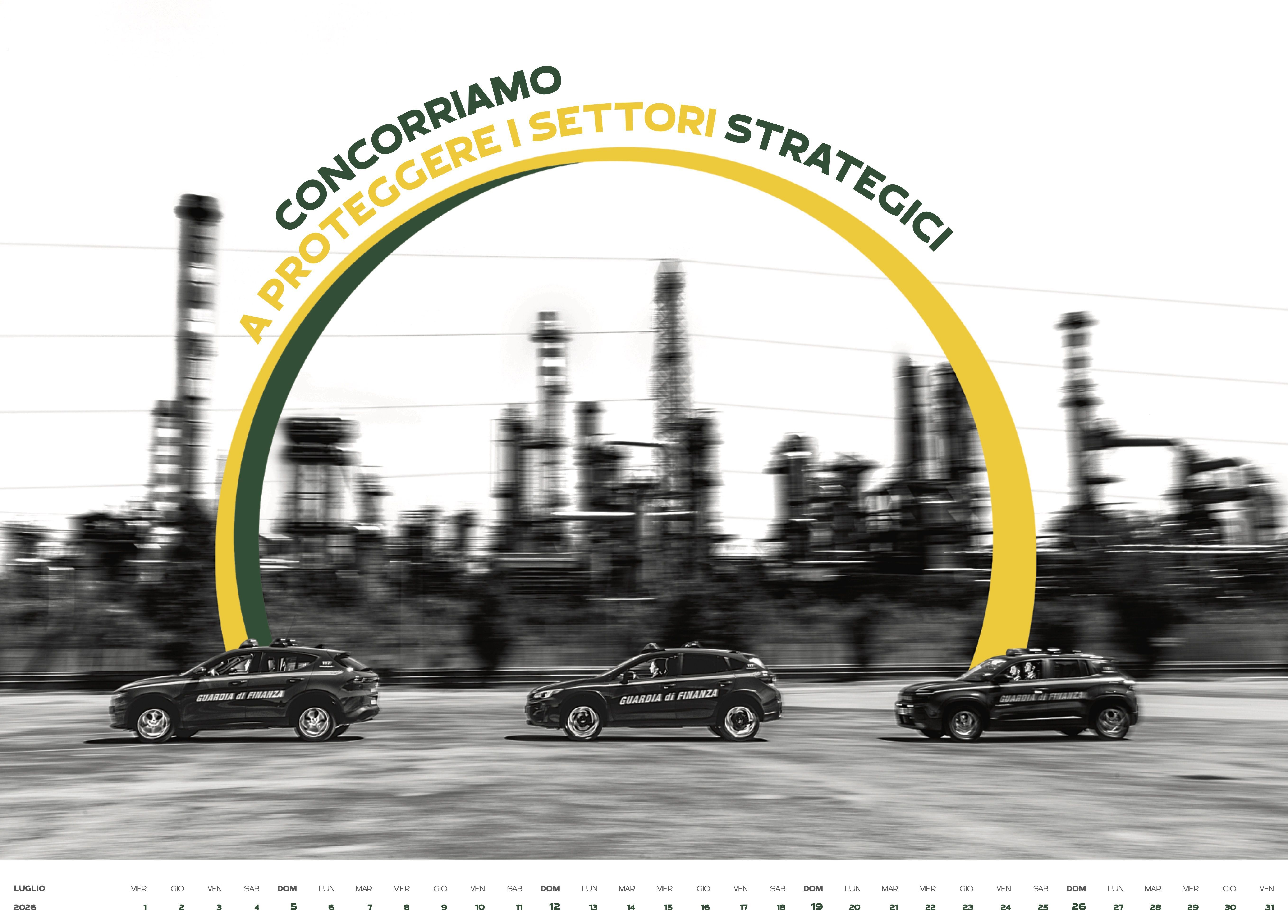 Il mese di luglio del calendario 2026 della Guardia di Finanza.