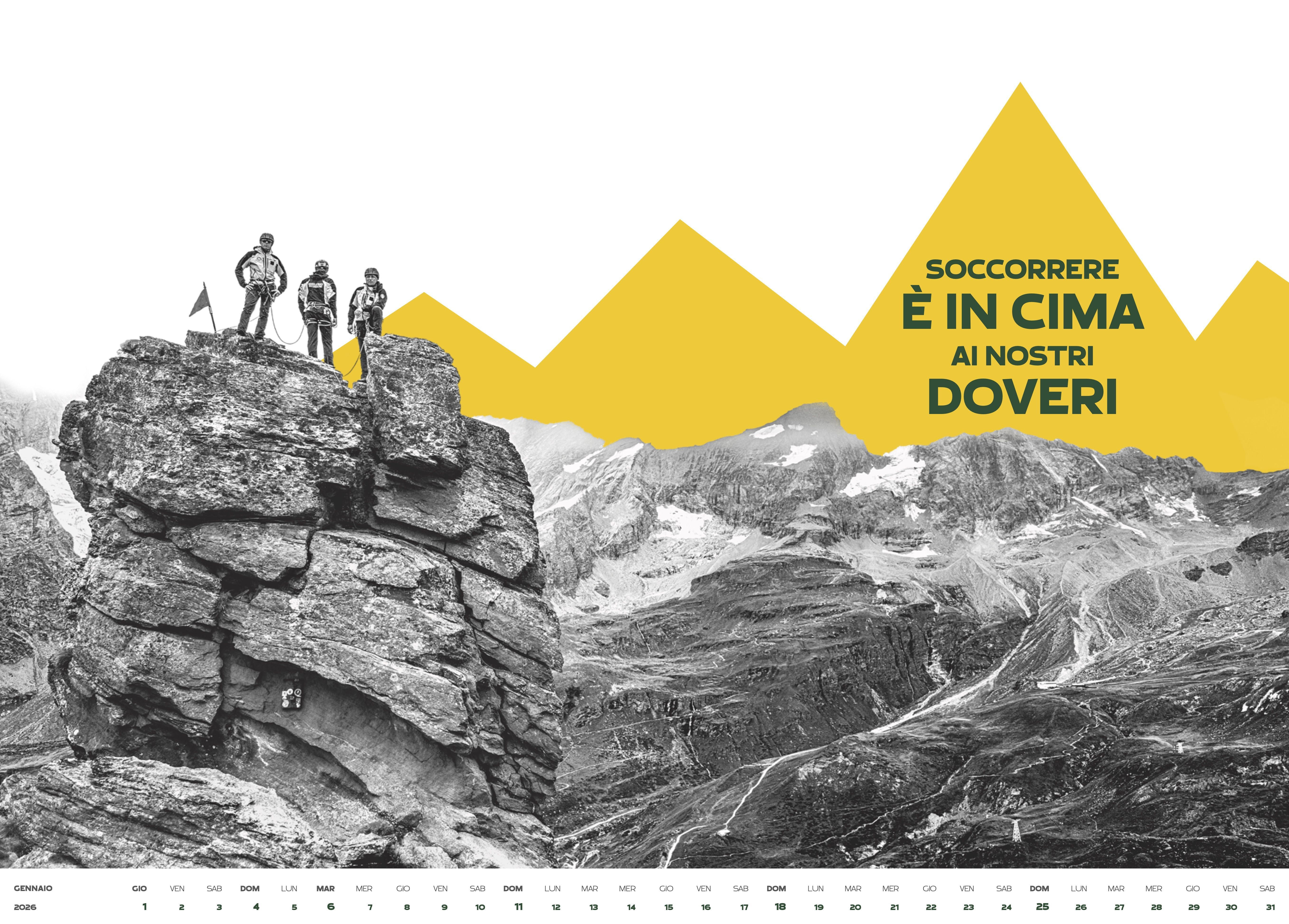 Il mese di gennaio del calendario 2026 della Guardia di Finanza.