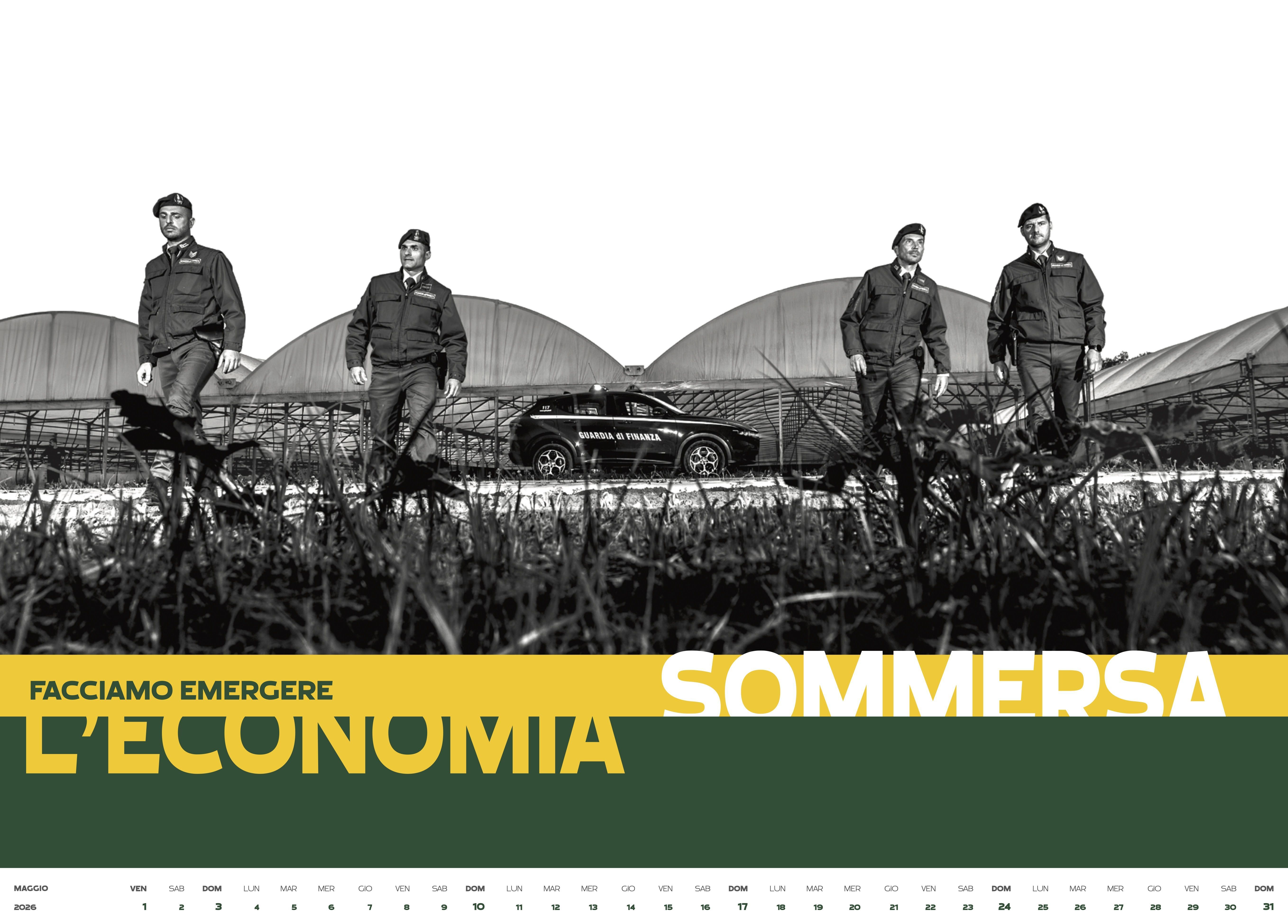 Il mese di maggio del calendario 2026 della Guardia di Finanza.