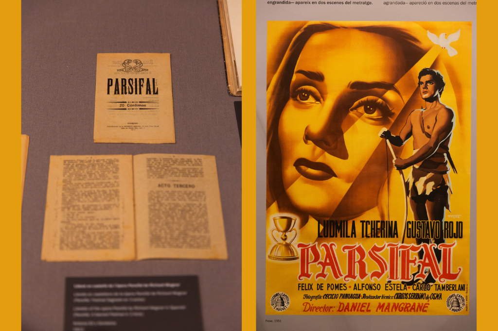 Le locandine sul Parsifal di Wagner e di un film degli anni ‘50 dedicato al Parsifal. Mostra sul Santo Calice, al MuVm - Museo delle Illustrazioni e della Modernità