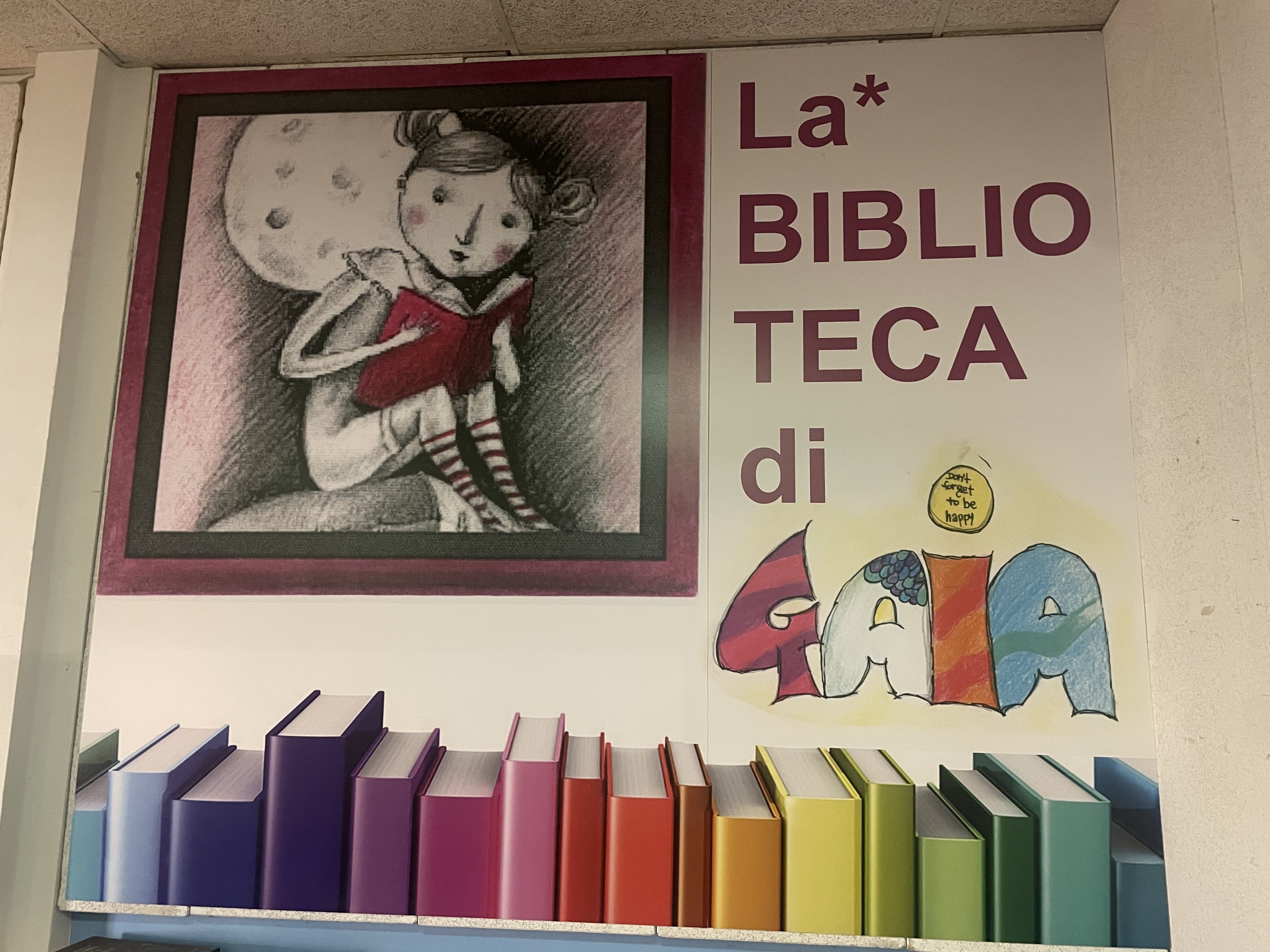 La biblioteca della scuola media nel quartiere romano di Val Cannuta dedicata a Gaia Bartolini