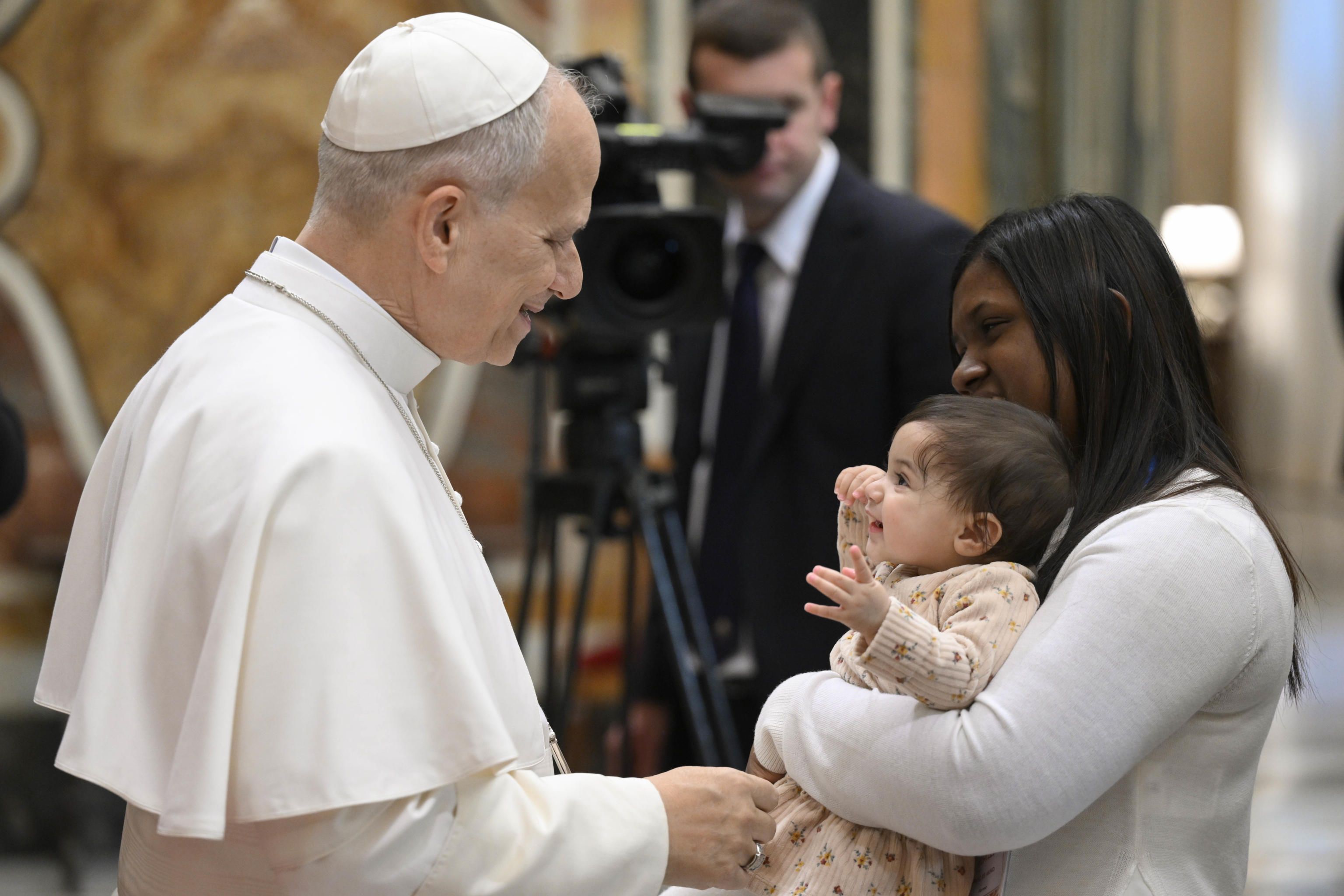 Papa Leone XIV in occasione dell'udienza ai giovani del Progetto Policoro, 21 febbraio 2026 - (Vatican Media)