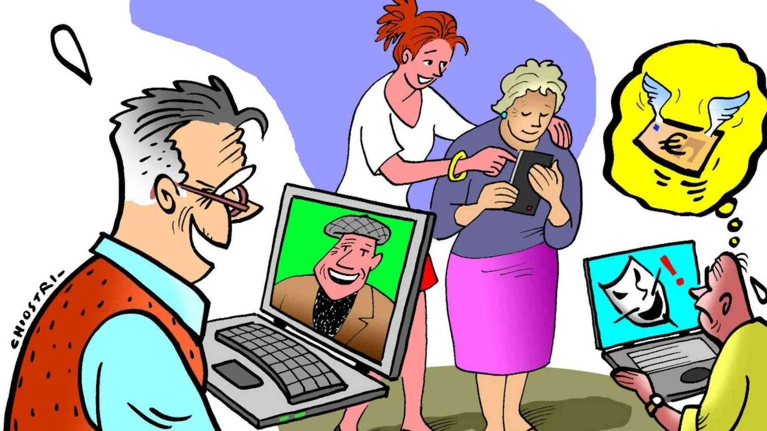 Connessi e social: in Italia sempre più anziani popolano internet