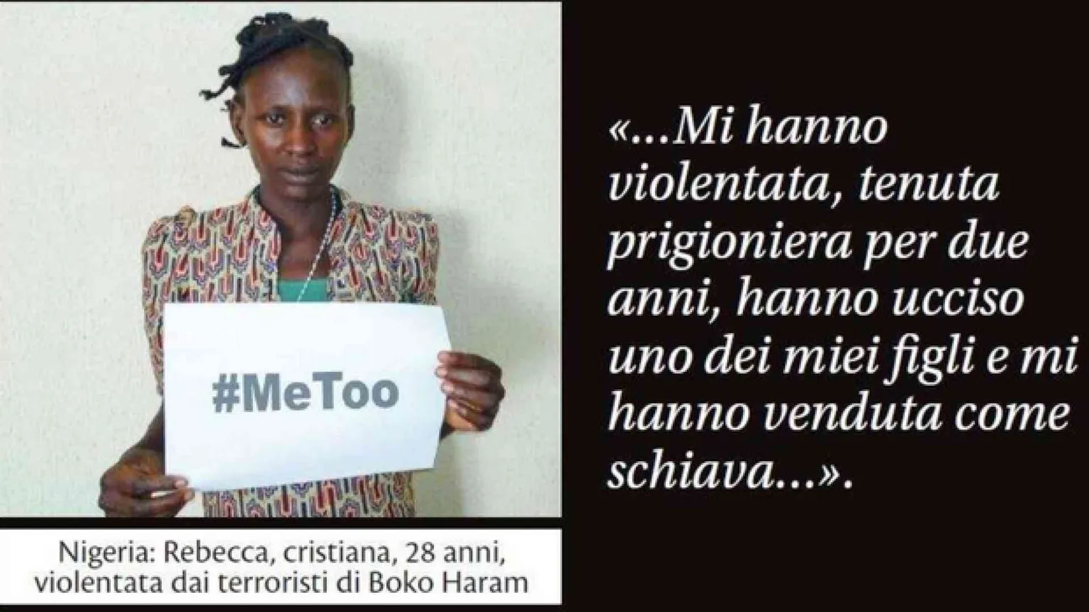 #MeToo sia per tutte. Anche per le donne vittime di abusi per la loro fede