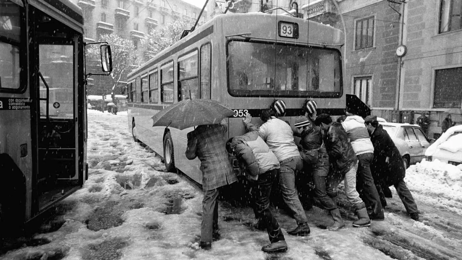 La grande nevicata svelò una Milano generosa e cordiale
