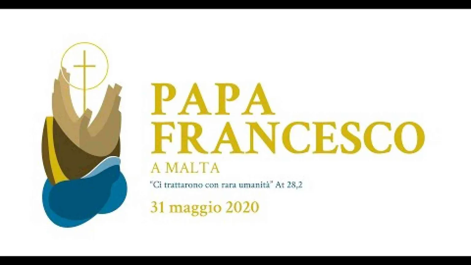 Il Papa andrà a Malta il 31 maggio. Nel logo un messaggio di accoglienza