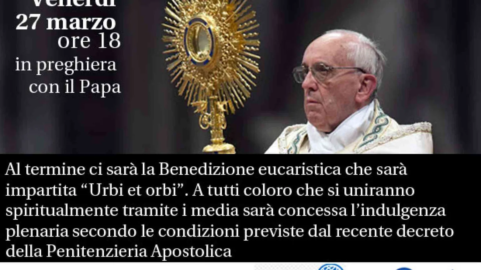 Come seguire la preghiera con il Papa e ricevere l'indulgenza