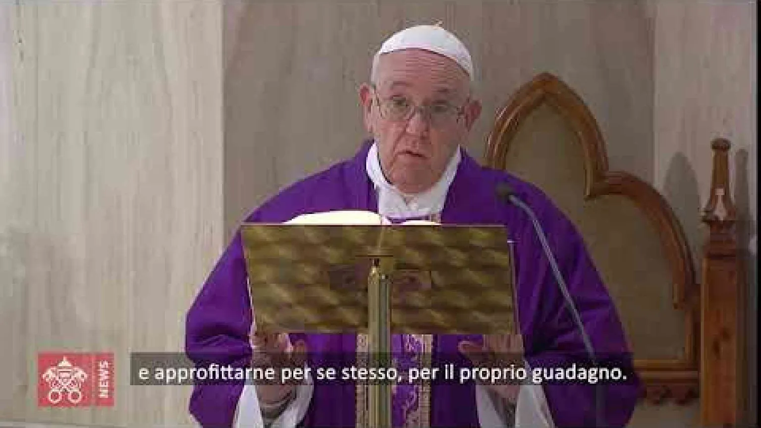 Il Papa: nessuno sfrutti questo momento di dolore per il proprio guadagno