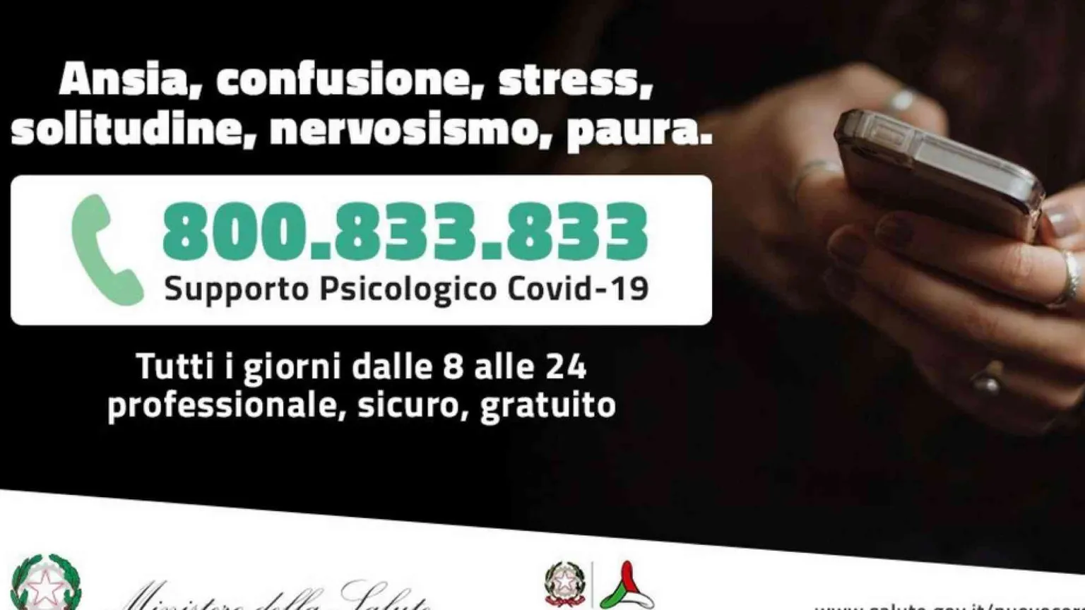 Lo psicologo al telefono. Ecco il numero gratuito per chiedere aiuto