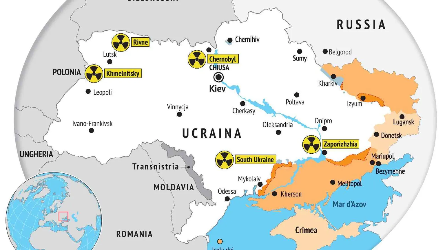 L'Ucraina ripiega sull'energia nucleare (che i russi rendono più pericolosa)