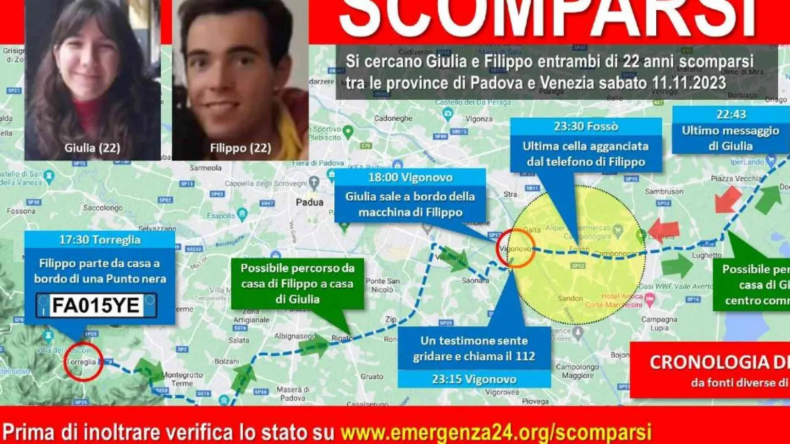 Il mistero degli ex fidanzati scomparsi, si intensificano le ricerche
