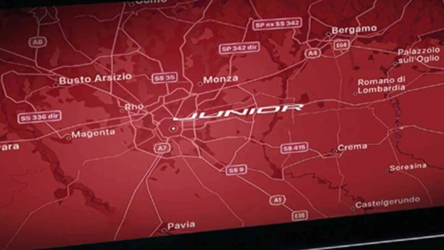 L'ironia di Alfa Romeo: Junior anzichè Milano anche sul navigatore
