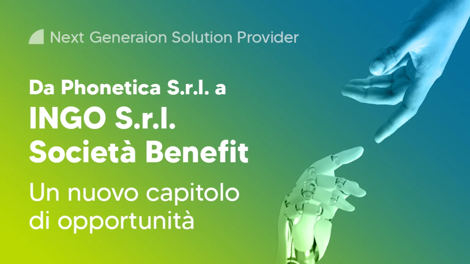 Ingo, nel lavoro il bene comune
