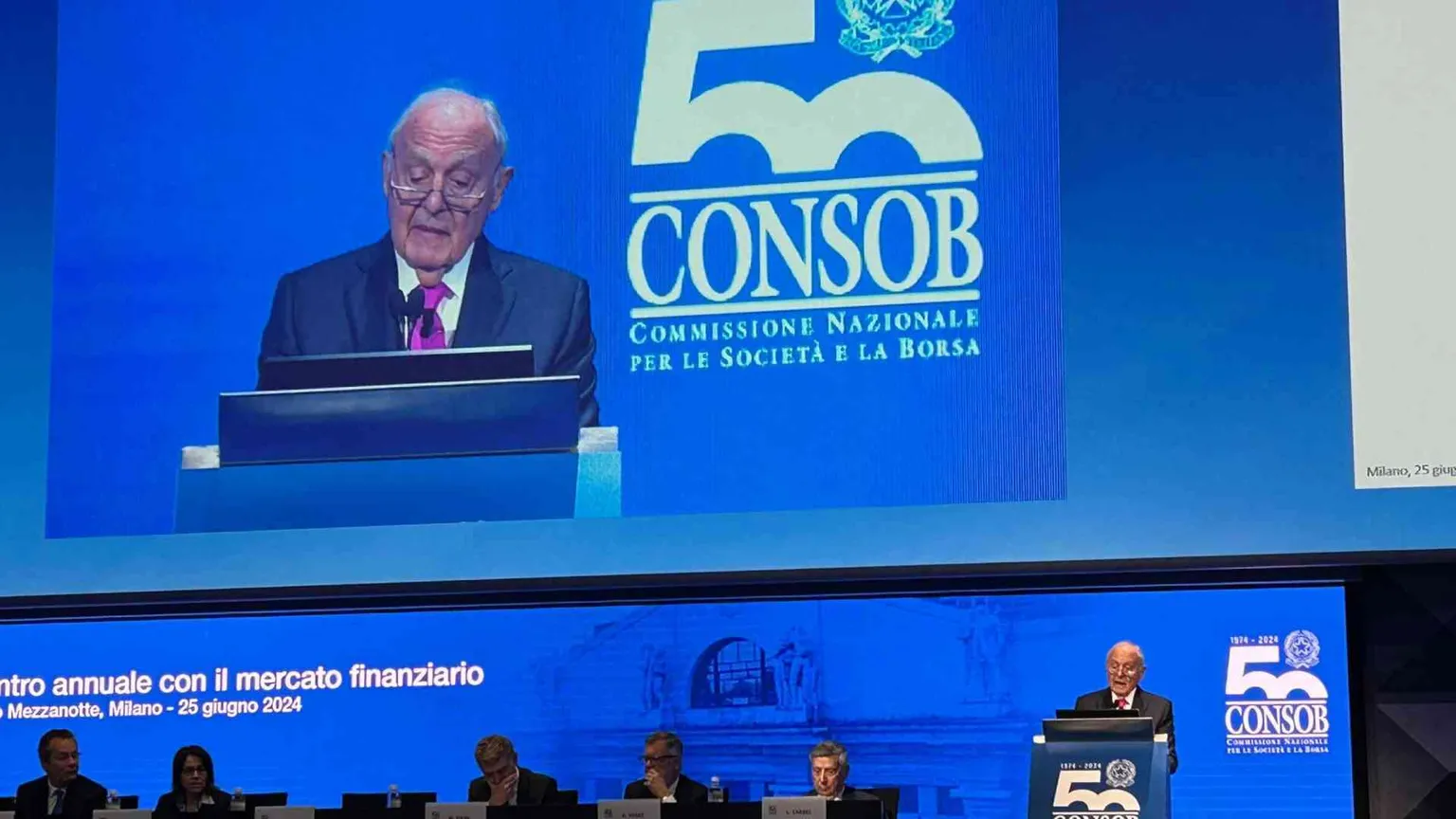 Il presidente della Consob, Savona: «La finanza non sia fine a sé stessa»