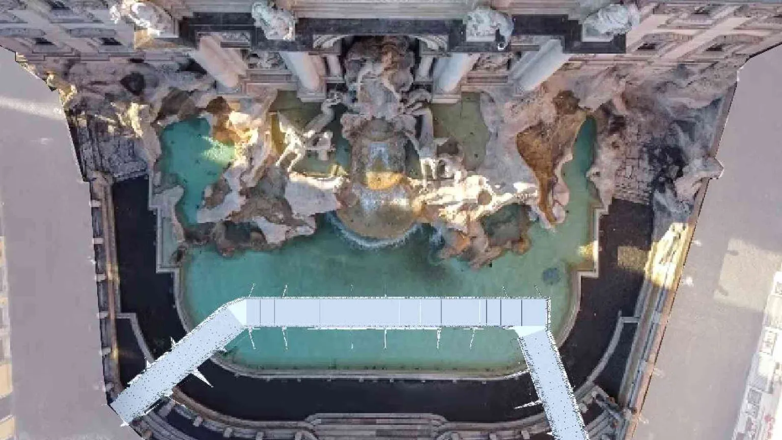 Fontana di Trevi, restauro al via con passerella e gestione degli ingressi