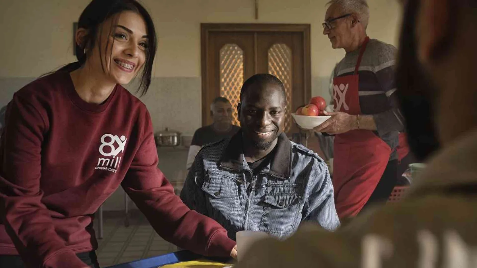 A Oppido Mamertina un pasto formato famiglia per anziani e immigrati