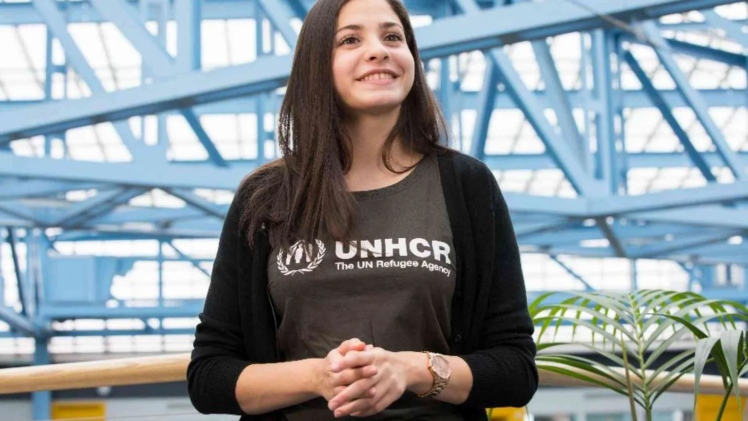 La "nuotatrice" Yusra Mardini: sogno la mia Siria in pace