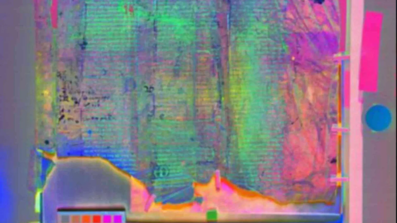 Telecamera multispettrale ritrova il manoscritto perduto del mago Merlino