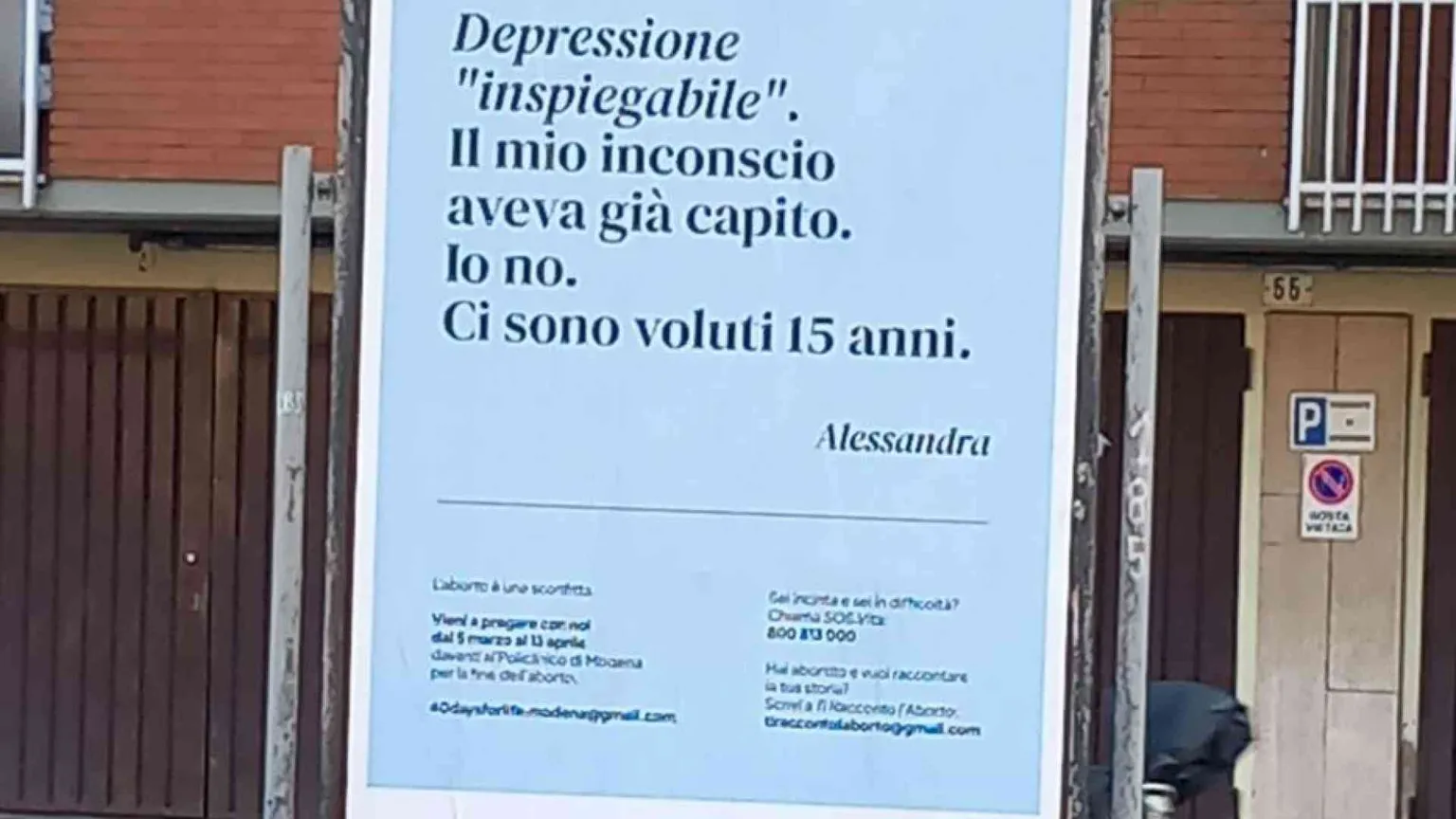 «L’aborto mi ha impedito di amare». Sui manifesti la voce delle donne