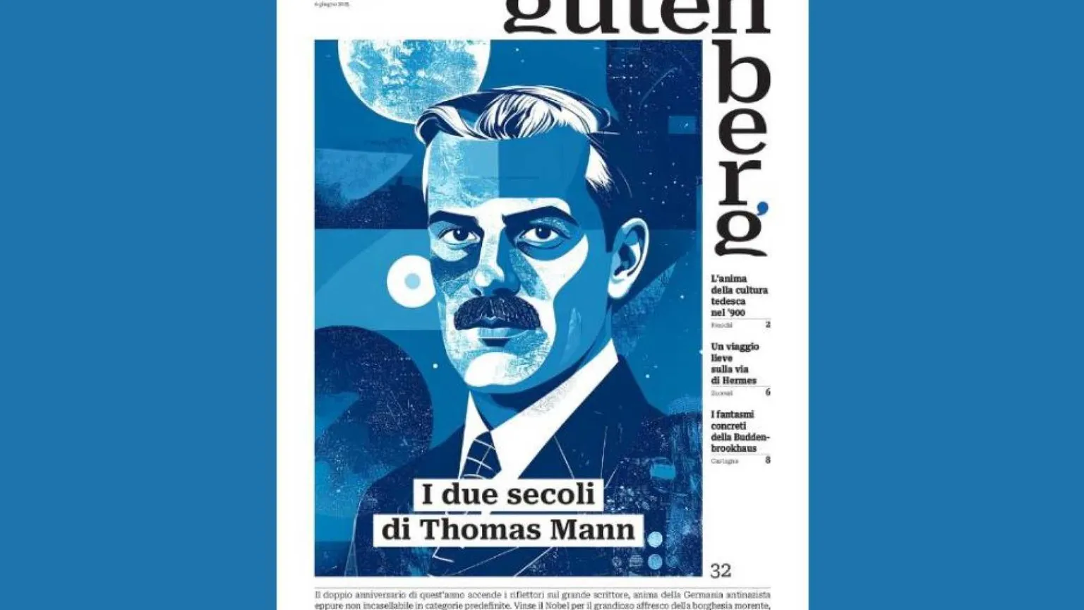 Gutenberg del 6 giugno esplora i due secoli di Thomas Mann