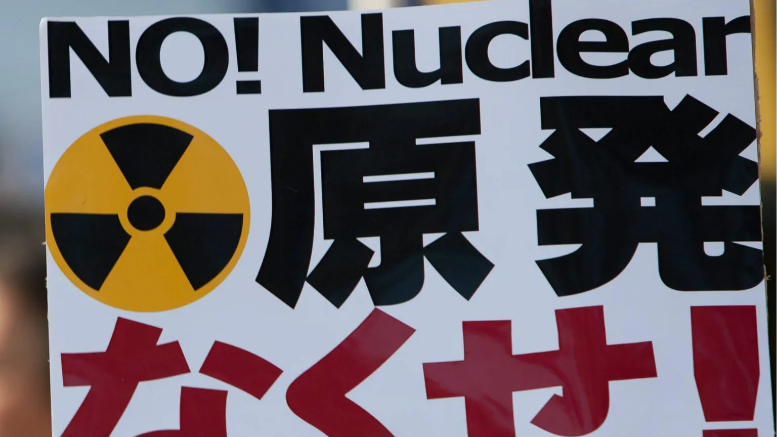 Una manifestazione contro il nucleare