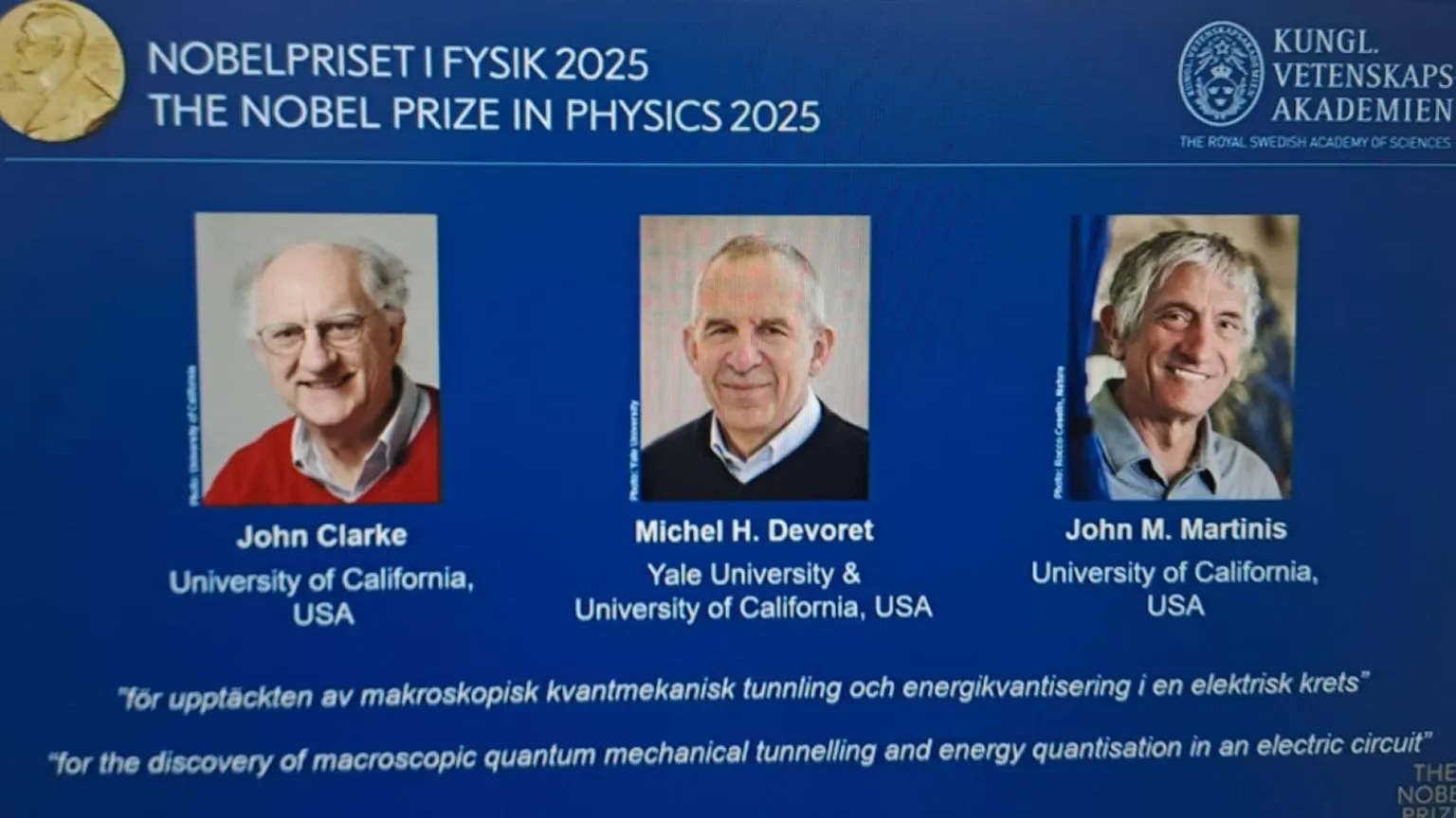 Nobel per la fisica, la soglia dei quanti diventa tech
