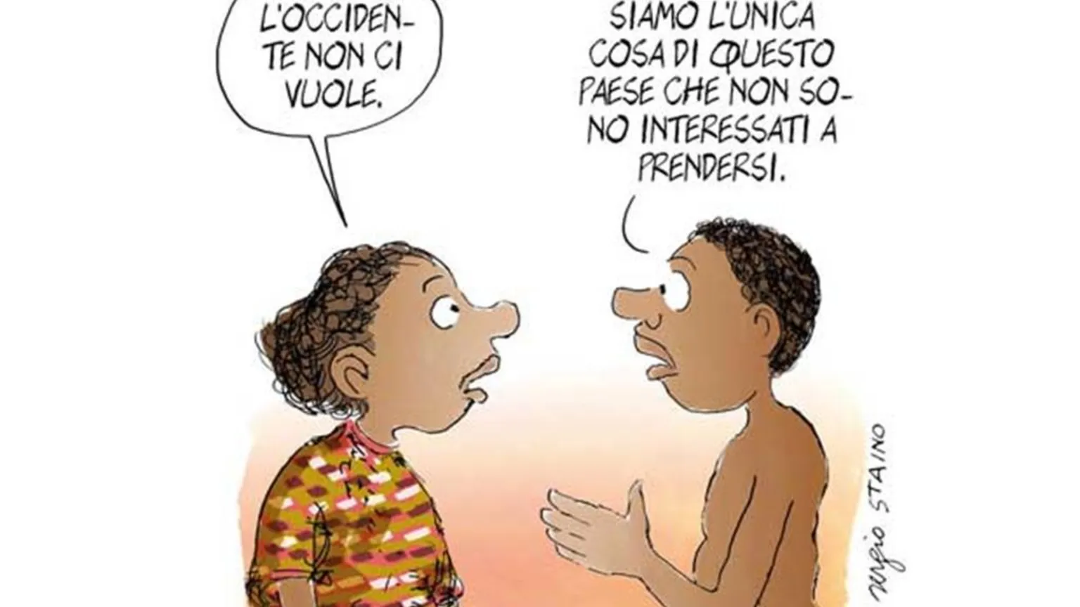 La vignetta di Staino