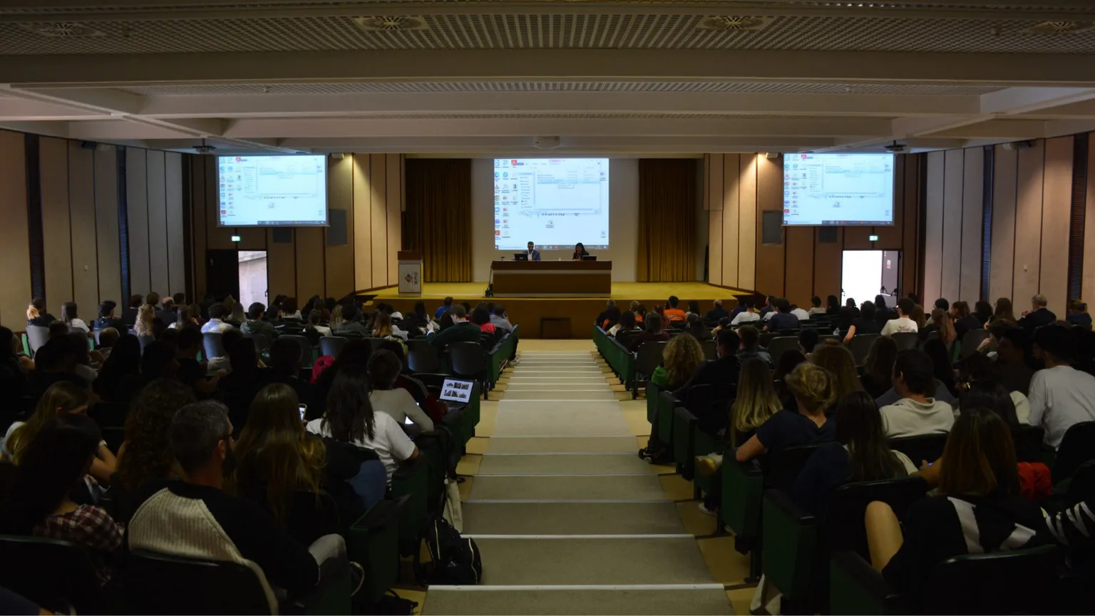 Auditorium dell'Università Europea di Roma. Ufficio stampa Università Europea