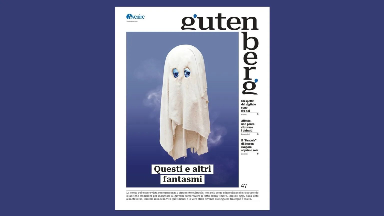 Su “Gutenberg” i fantasmi (anche digitali) sono fra noi