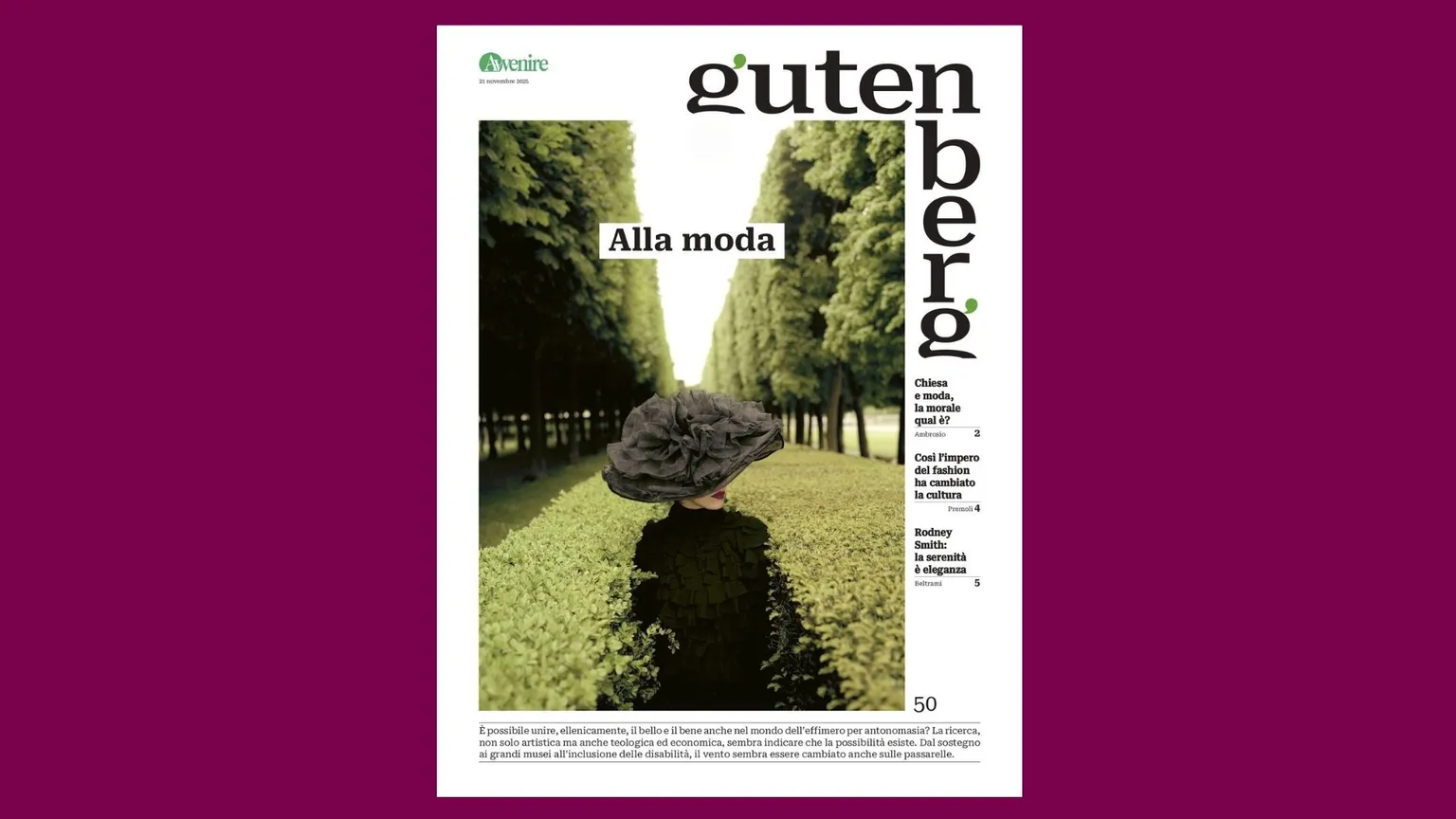 Il 21 novembre Gutenberg è “Alla moda”