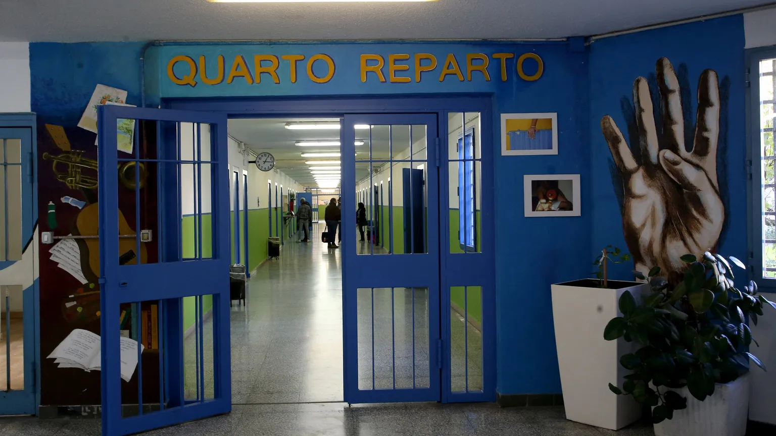 L’ingresso al Quarto Reparto del carcere di Bollate