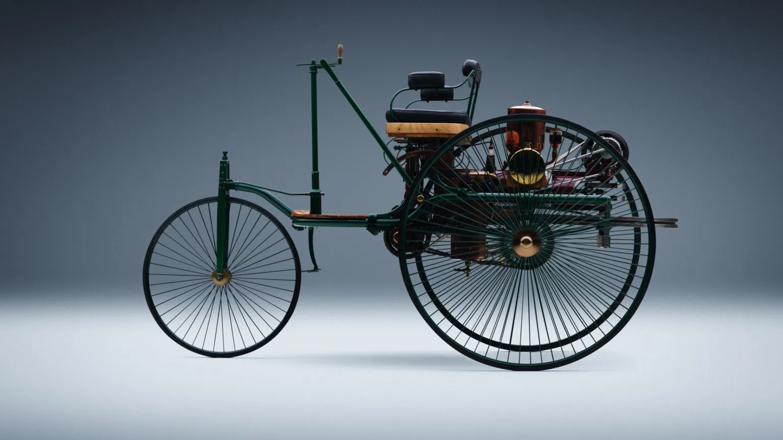 La Benz Patent-Motorwagen del 1886, la prima auto con motore a scoppio della storia