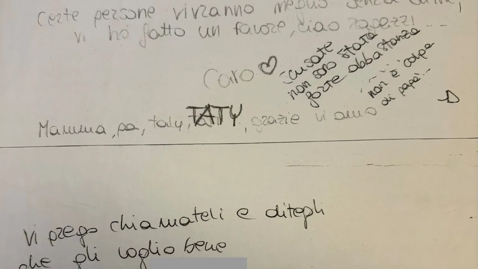 «L'amore contro l'odio dei social». Carolina, le parole mai pubblicate