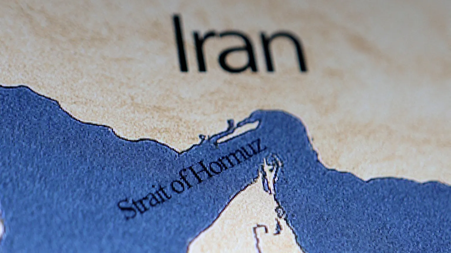 Una mappa dello Stretto di Hormuz