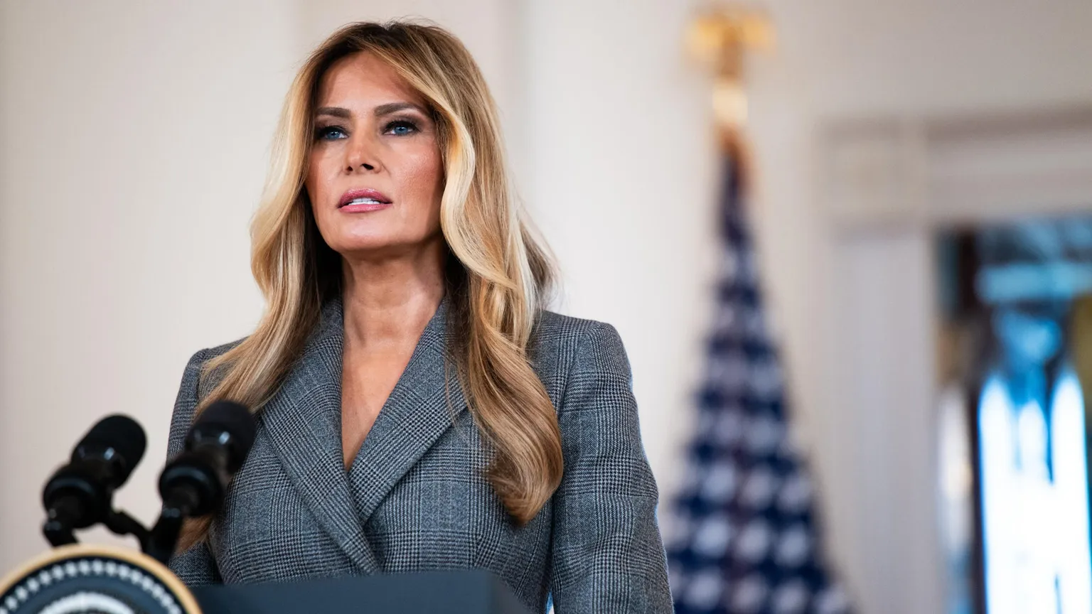 La first lady Melania Trump