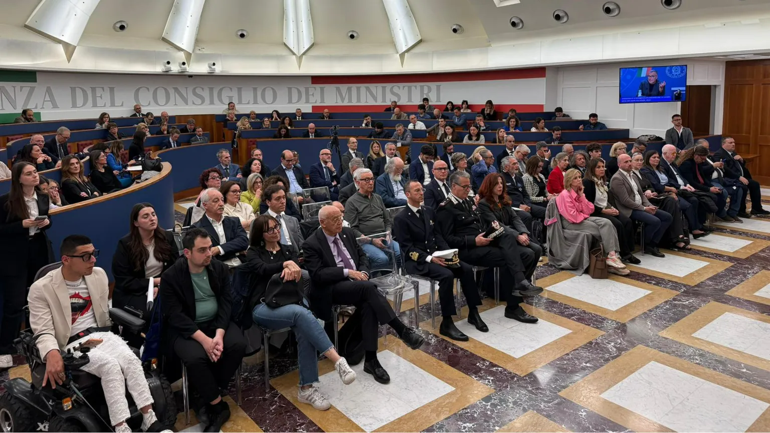 Il pubblico alla conferenza stampa di presentazione di ExpoAID 2026