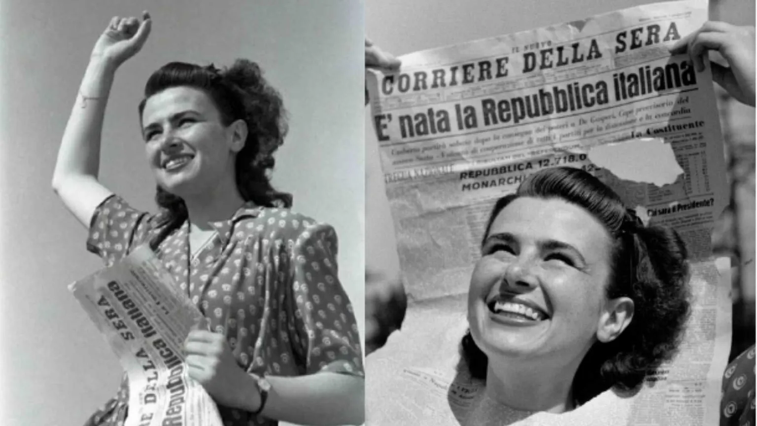 "Donna Repubblica", lo scatto di Federico Patellani nella mostra al Museo Nazionale di Fotografia di Cinisello Balsamo (Mi). Anna Iberti è il volto dell'Italia che riparte © Archivio Federico Patellani, courtesy Regione Lombardia / Museo Nazionale di Foto