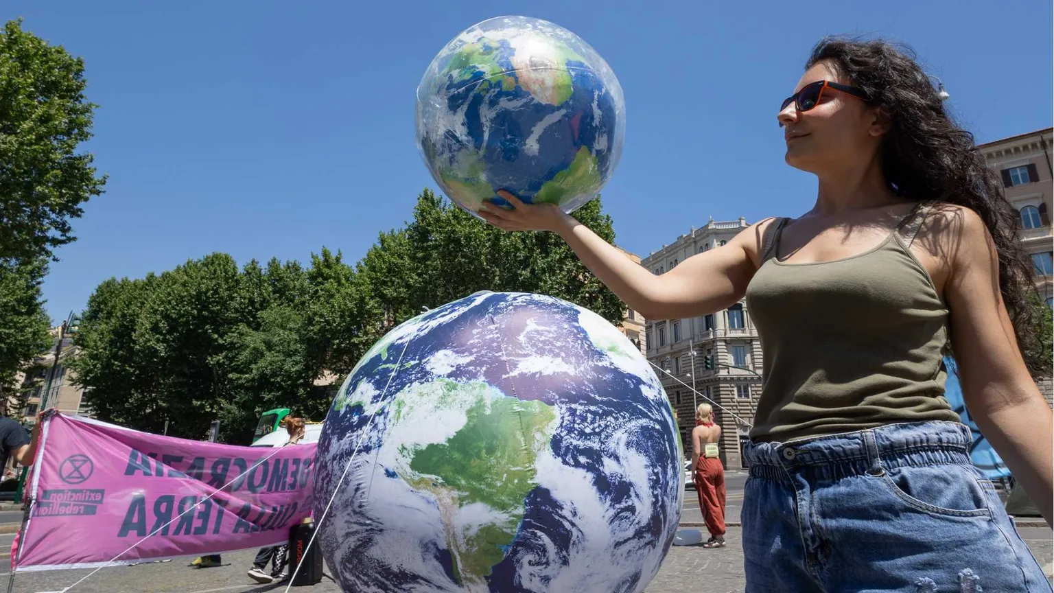 Una giovane dei Fridays for future