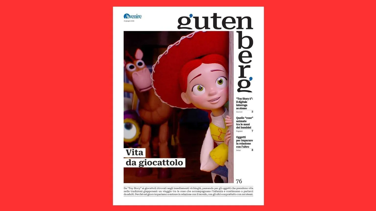 Vita da giocattolo per Gutenberg del 19 giugno, ispirato dal nuovo "Toy Story 5"