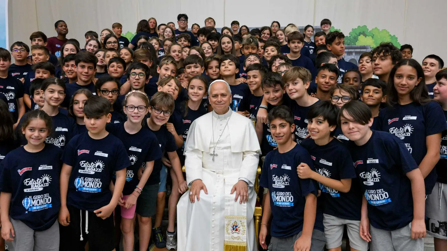 Il Papa con i bambini dell'Estate Ragazzi
