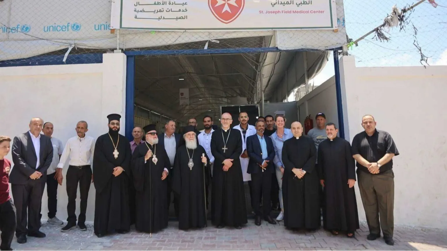 Pizzaballa e Teofilo III inaugurano la clinica a Gaza