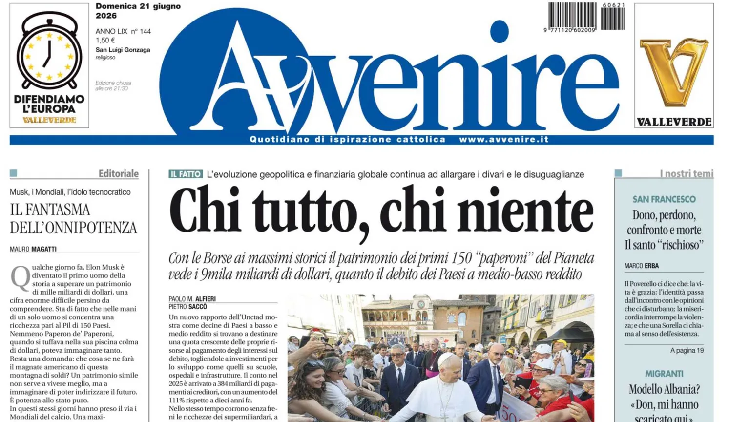Chi tutto, chi niente