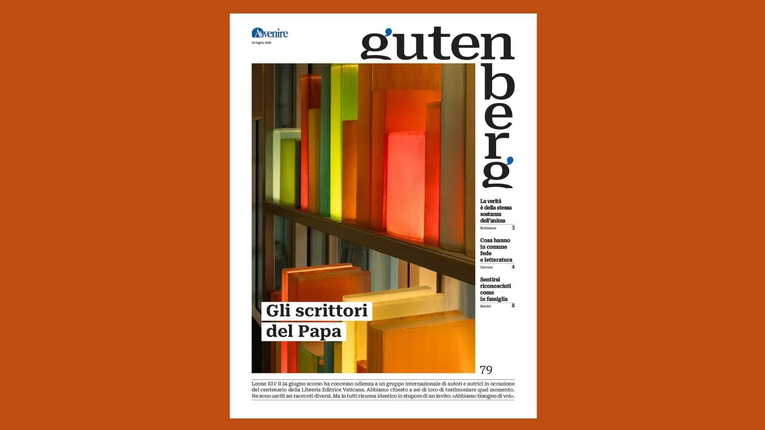 Su Gutenberg 79 gli scrittori del Papa