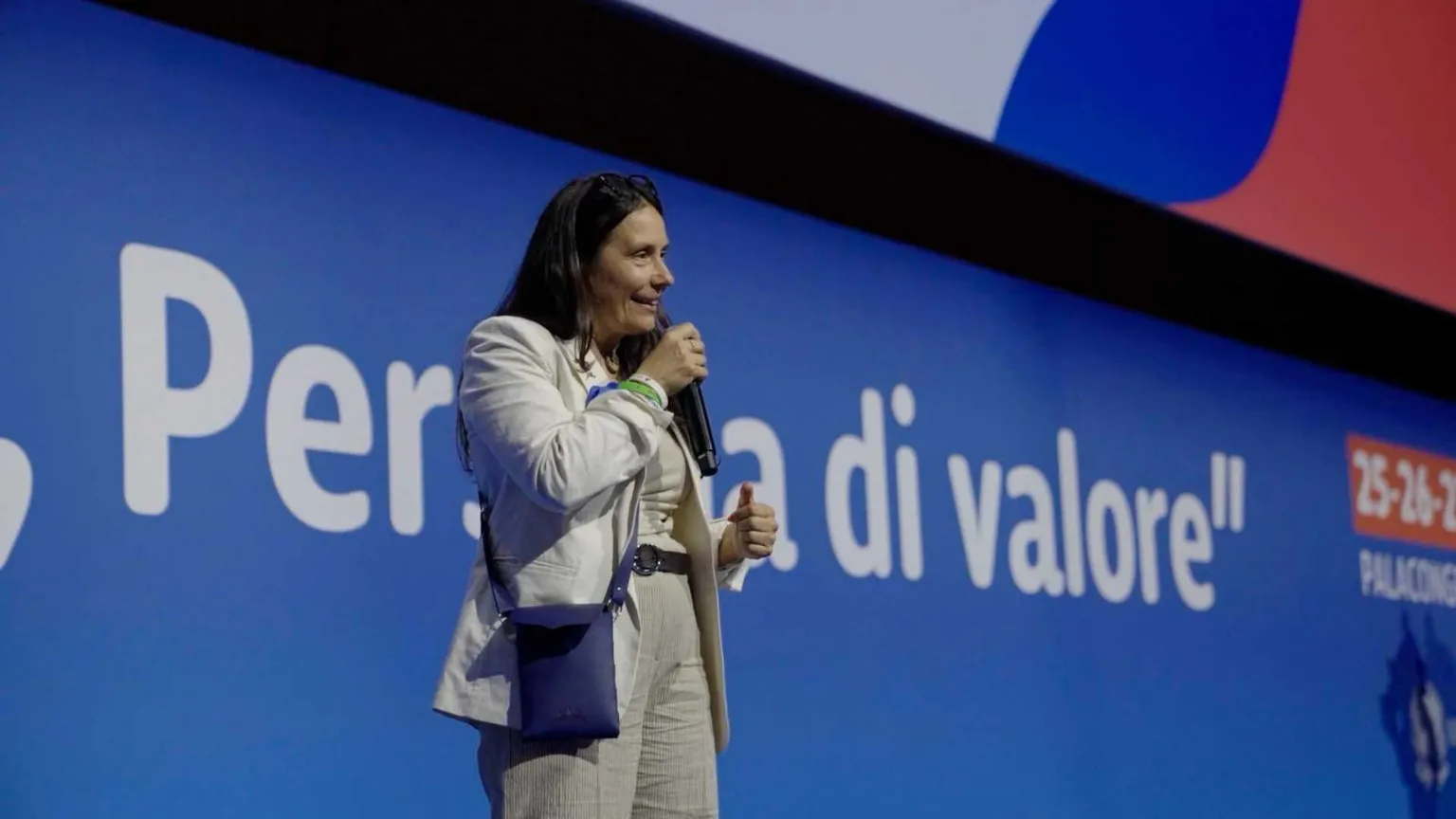 Alessandra Locatelli, ministra per le Disabilità, parla a ExpoAid 2026 a Rimini