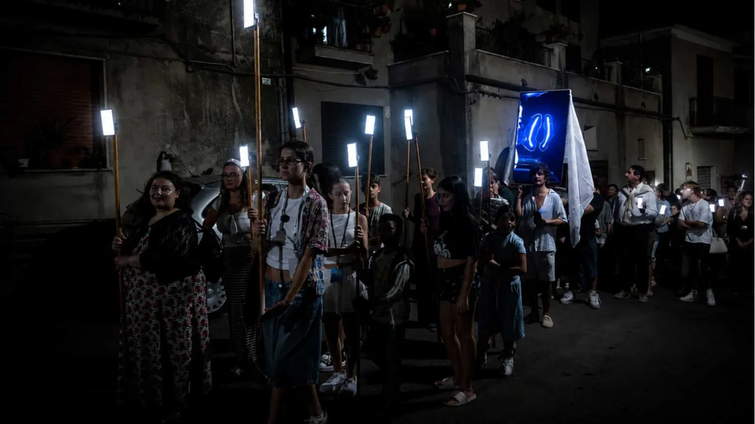 La "processione digitale" svoltasi nella frazione di Bosco, a San Giovanni a Piro nel Cilento