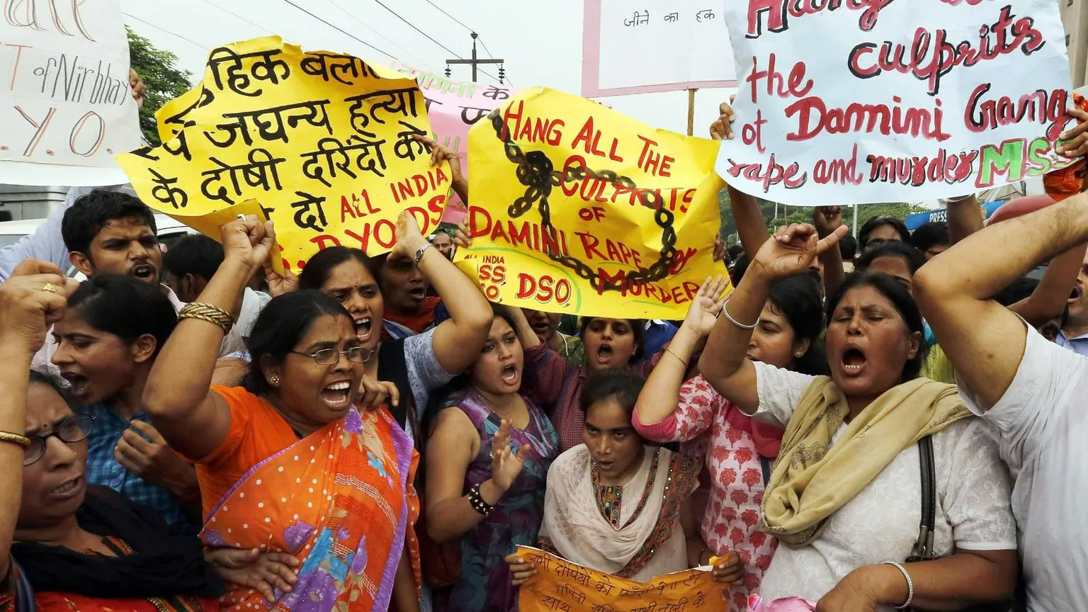 Una delle innumerevoli manifestazioni contro la violenza sulle donne in India degli ultimi anni
